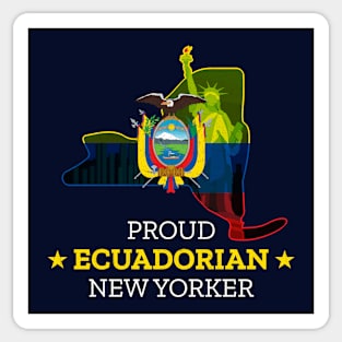 Proud Ecuadorian New Yorker - New York State Sticker